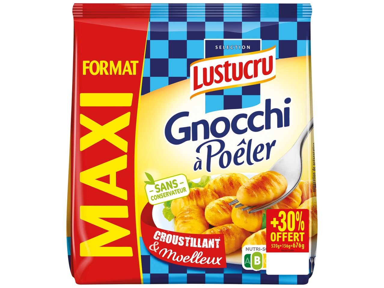 Lustucru gnocchi à poêler