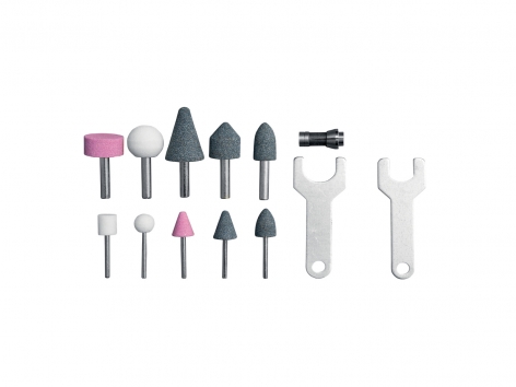 Meuleuse droite pneumatique et accessoires