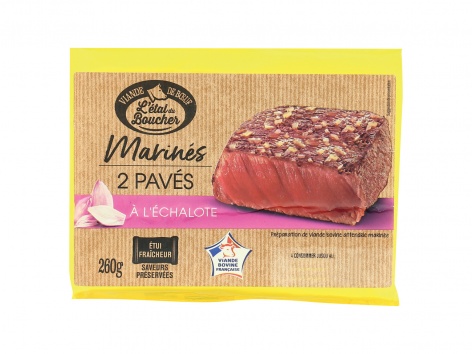 Pavés marinés à l'échalote