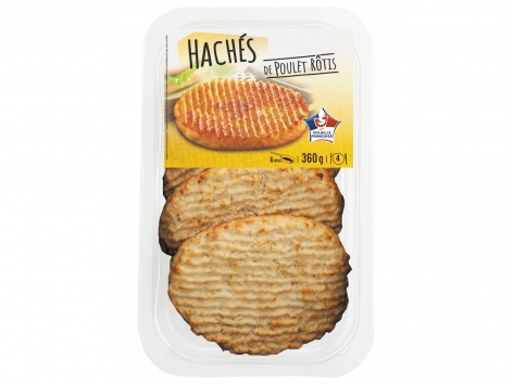 Hâchés de poulet rôtis