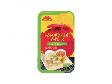 Assortiment vapeur à la crevette