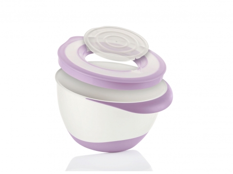 Bol mélangeur avec couvercle anti-projections