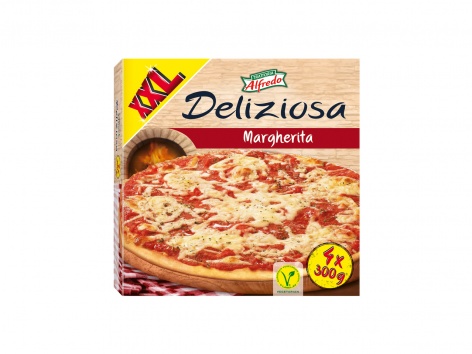 4 pizzas margherita XXL