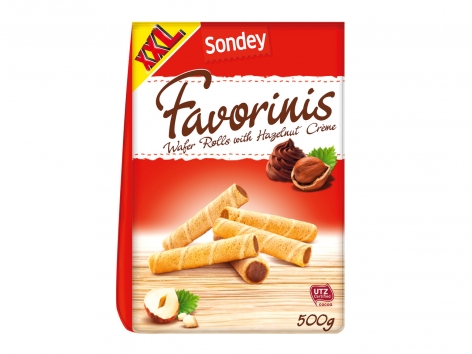 Gaufres roulées aux noisettes XXL