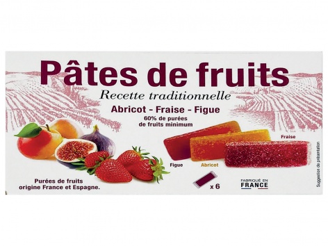 Assortiment de pâtes de fruits