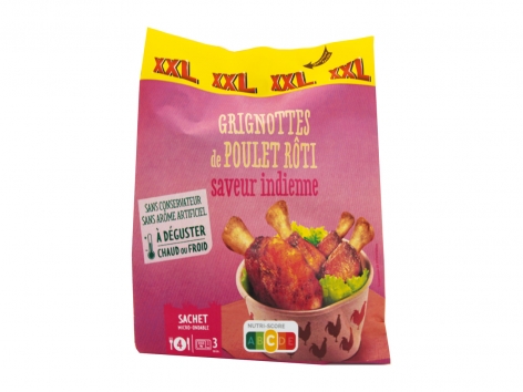Grignottes de poulet rôti XXL saveur indienne