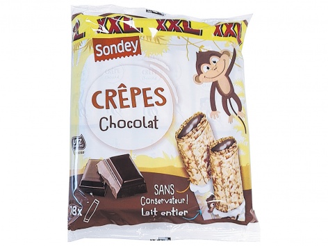 Crêpes fourrées au chocolat XXL