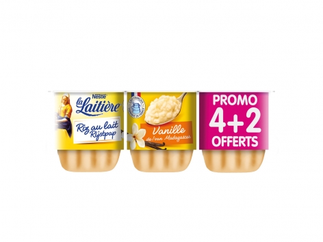 La Laitière riz  au lait vanille