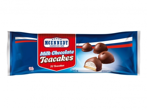 Bouchées avec glaçage au chocolat au lait