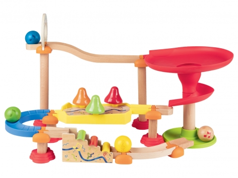 Circuit à billes en bois