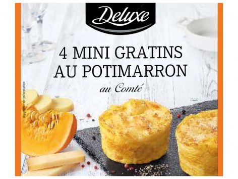 4 mini gratins au potimarron et au comté