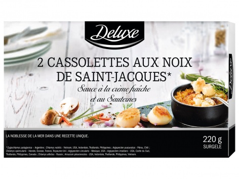 2 cassolettes aux noix de Saint-Jacques