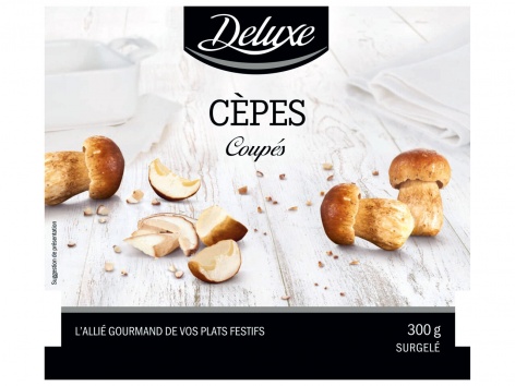 Champignons coupés surgelés