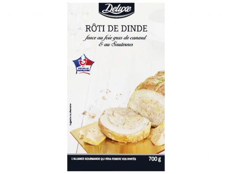 Rôti de dinde farce au foie gras de canard et au Sauternes*