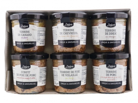 Coffret de 6 terrines et confit