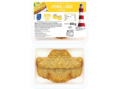 Filets de limande du Nord meunière