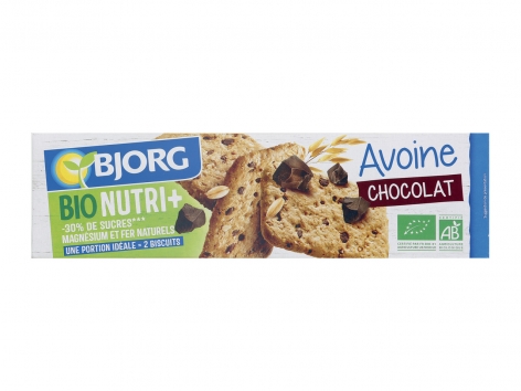 Bjorg biscuits avoine chocolat bio