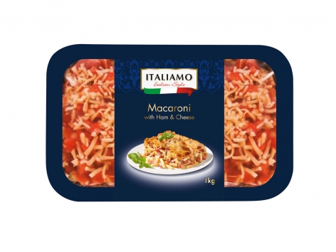 Macaroni au jambon cuit et fromage