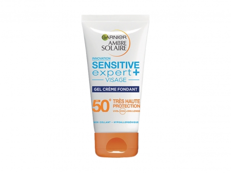 Garnier Ambre Solaire gel crème visage sensitive expert