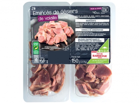 Emincés de gésiers de volaille