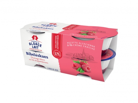 Fromage blanc saveur framboise