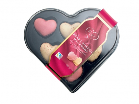 Macarons en forme de coeur