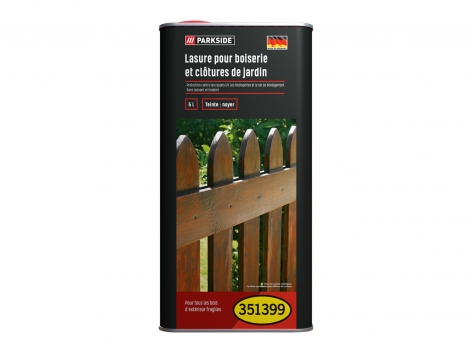 Lasure pour boiserie et clôtures de jardin ou gel de protection pour bois