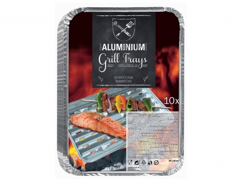 10 plateaux aluminium pour grillades