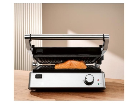 Grill de contact, ouverture à 180° Gril de contact, pliable à 180°