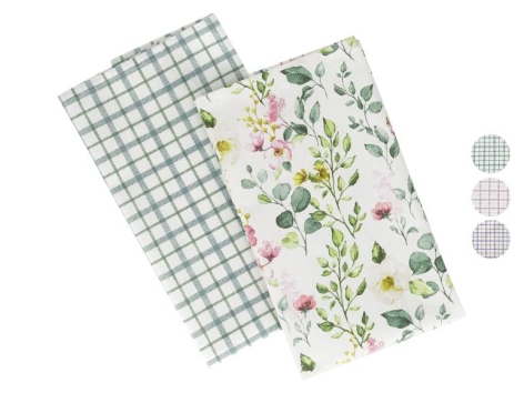 Lot de 2 torchons, 50 x 70 cm