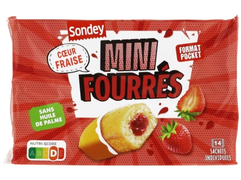 Mini gâteaux fourrés fraise