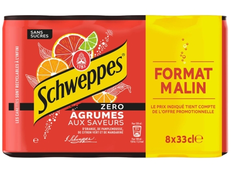 Schweppes Agrumes zéro