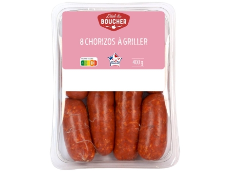 8 mini chorizos à griller