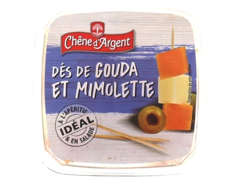 Dés de fromage assortis