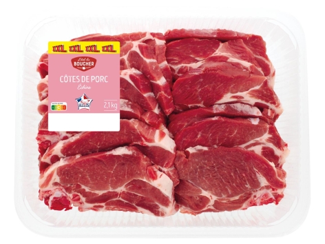 12 côtes de porc échine