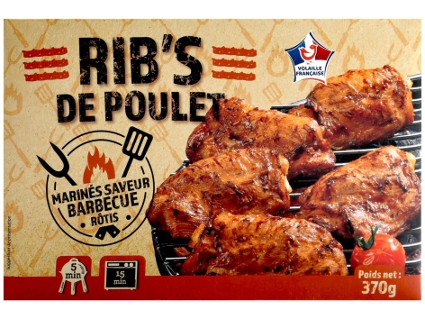 Ribs de poulet marinés barbecue