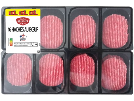 16 hachés au bœuf