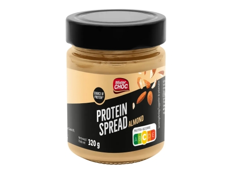 Pâte à tartiner source de protéines