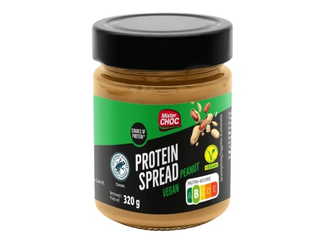 Pâte à tartiner source de protéines