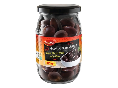 Olives noires d'Aragon avec noyau