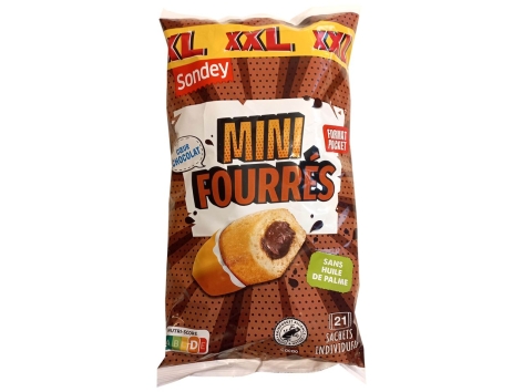 Petits gâteaux fourrés au chocolat