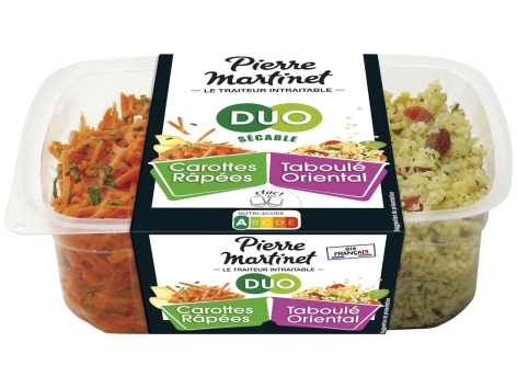 Duo carottes râpées et taboulé oriental