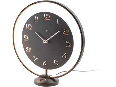 Horloge de table avec éclairage LED
