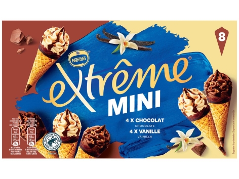 Extrême mini cônes vanille chocolat