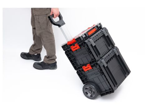 Kit caisse à outils sur roulettes, 3 pièces