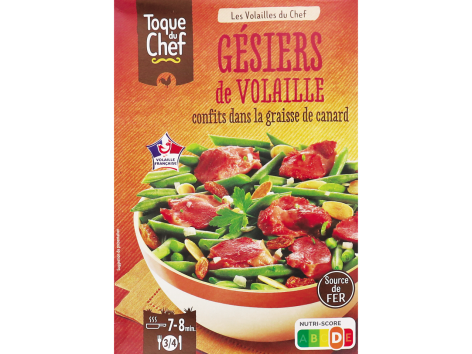 Gésiers de volaille confits