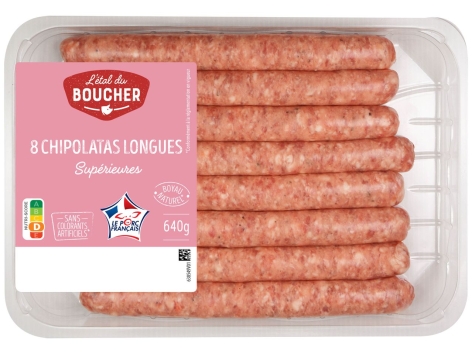 8 chipolatas supérieures longues