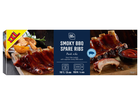 Ribs de porc avec sauce barbecue fumée