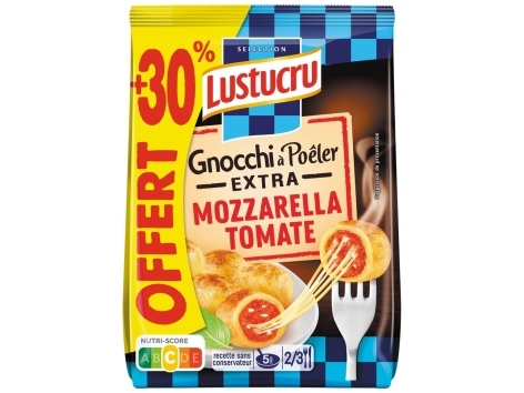 Lustucru Gnocchi à poêler extra mozzarella tomate