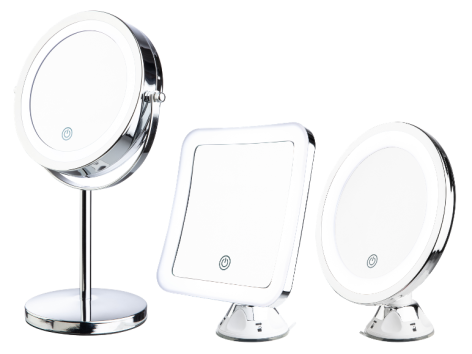 Miroir de maquillage lumineux